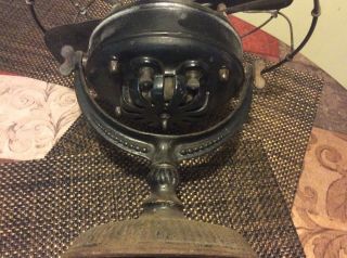 Antique 1890s G.  E.  Brass Blade And Cage Pancake Motor Fan AC Motor 11