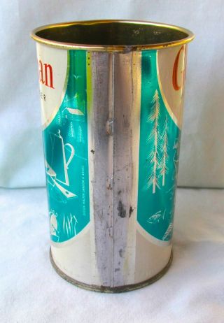 Rare1950 ' s Gettelman Fishing/Hunting Sports Scene Flat Top Beer Can Exc. 3