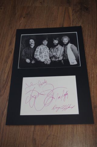 Ccr John & Tom Fogerty Signed 8x12 Inch Autograph Matted Inperson Rare