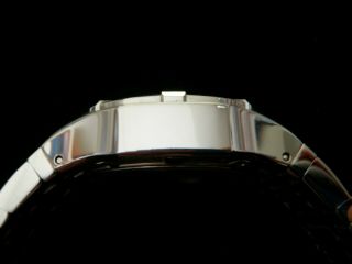 Concord Saratoga Stainless Auto Men ' s Chronograph Watch w/Box RARE BLUE DIAL 7