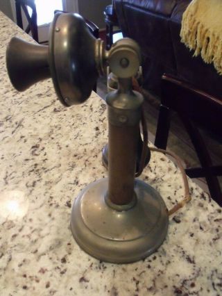 Antique Vintage Candlestick Telephone Kellogg Chicago 1901 5