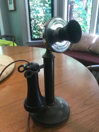 Antique Kellogg Western Electric Candlestick Vintage Telephone - Early 1900 