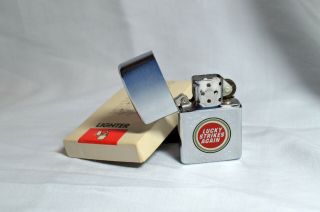 Vintage 1982 Zippo Lighter “lucky Strikes Again”