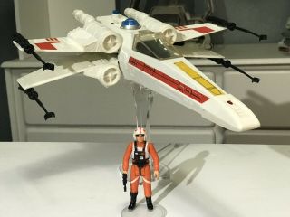 Star Wars Vintage 1978 X - Wing Fighter Complete/working & 1978 Pilot