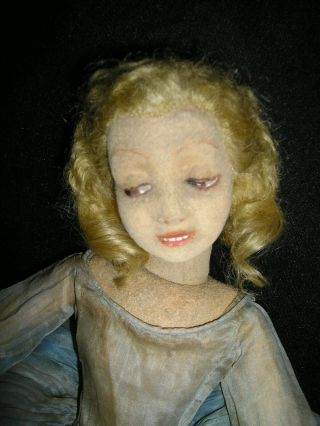 Rare Early 1920 ' s Lenci Boudoir Lady 25 inches tall Dudovich face 12