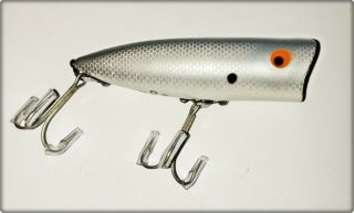 Rare Color Heddon 9540 Chugger Spook Silver Shad