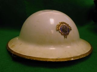 Massachusetts American Legion Wwi Style Parade Helmet C/w Badge,  Complete & Rare