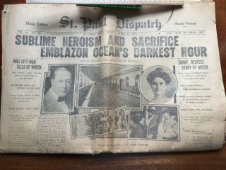Five Vintage Newspapers - Titantic,  Ww2 Over,  Roosevelt Sworn In,  Suffrage