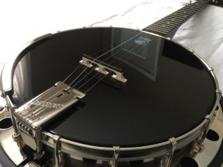 Banjo Deering 5 String Resonator,  Rare Black Goodtime Midnight Special