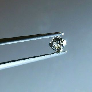 GIA Certified,  Rare 0.  27 ct Chameleon Green Diamond,  100 Natural VVS 4