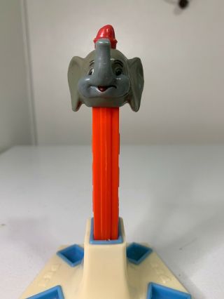 Vintage Walt Disney Dumbo Pez Dispenser No Feet Red Stem