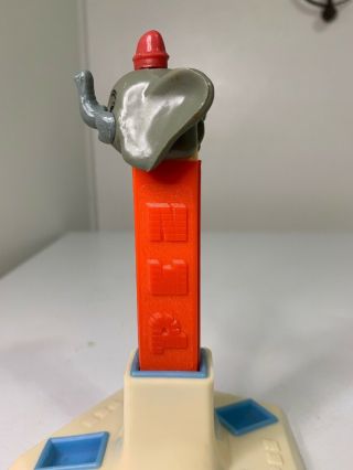 Vintage Walt Disney Dumbo Pez Dispenser No Feet Red Stem 6