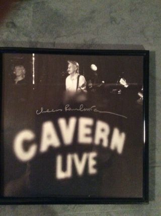 Paul Mccartney Signed Carvern Live Lithograph Limited Edition Rare