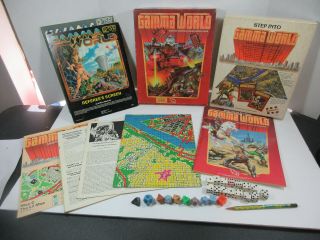 Vintage 1983 Tsr 7010 Gamma World Science Fanstasy Role Playing Game Retro Games