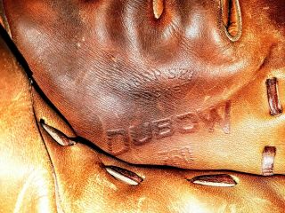 Vintage Pee Wee Reese Dubow Baseball Mitt Glove Cowhide Leather 4