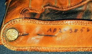Vintage Pee Wee Reese Dubow Baseball Mitt Glove Cowhide Leather 5