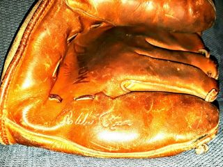 Vintage Pee Wee Reese Dubow Baseball Mitt Glove Cowhide Leather 6