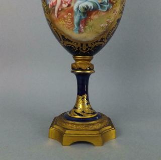 Fine Antique French Porcelain & Ormulo Mounted Sevres Vases.  circa 19c 4