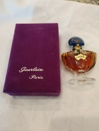 Vtg Shalimar Guerlain Perfume Bottle Delayed 1/2 Fl Oz