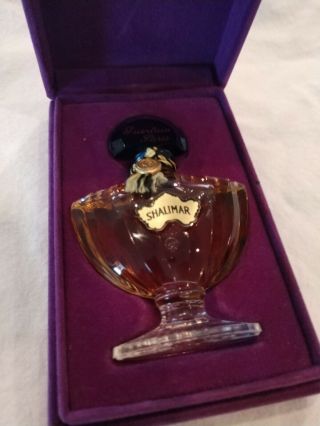 Vtg Shalimar Guerlain Perfume Bottle Delayed 1/2 FL Oz 3