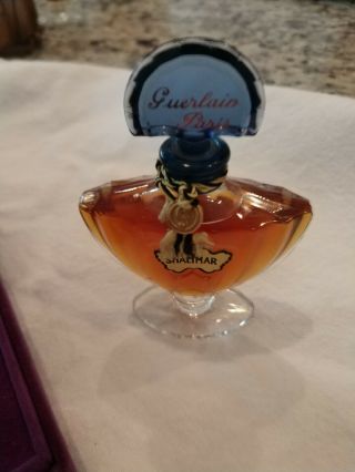 Vtg Shalimar Guerlain Perfume Bottle Delayed 1/2 FL Oz 5