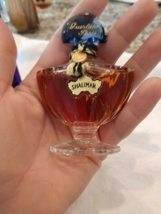 Vtg Shalimar Guerlain Perfume Bottle Delayed 1/2 FL Oz 6