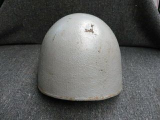 WWII US NAVY MK 2 GUN COORDINATOR “TALKER” HELMET - - COMPLETE W/ CHINSTRAP 4