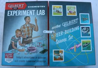 Vintage 1958 Gilbert Fun With Chemistry Experiment Lab Kit 12075 Science Set