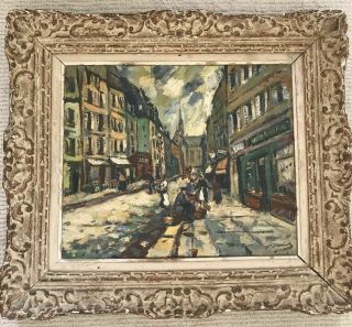 19th 20th C French School Of Paris Impressionist Fauvism Signed Antique Street