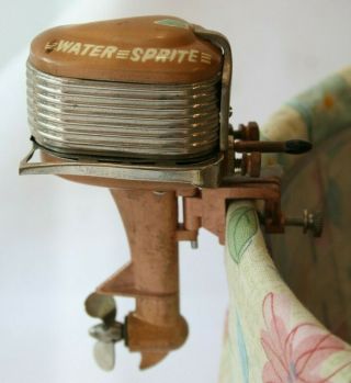 Vintage Water Sprite Toy Outboard Motor Battery Operated Boat / Ship 1