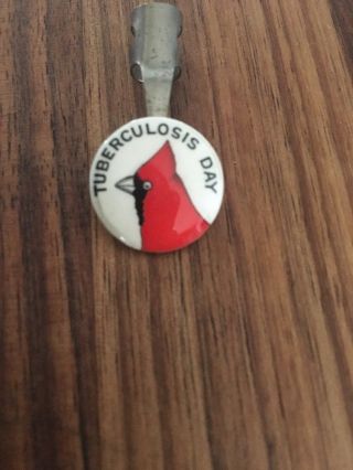 Rare St Louis Cardinals Pencil Clip Pinback Pin Button Vintage World Series
