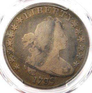 1799 Draped Bust Silver Dollar $1 - Certified Pcgs Vg Details - Rare Coin
