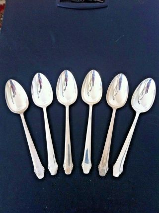 Set Of 6 Gorham Sterling Silver.  925 Table Spoons 11.  51 Ounces Pat 1830 Nr Look