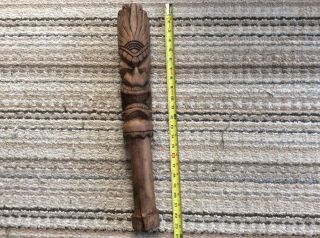 Vintage Hand Carved South Pacific Hawaiian Wooden War Club