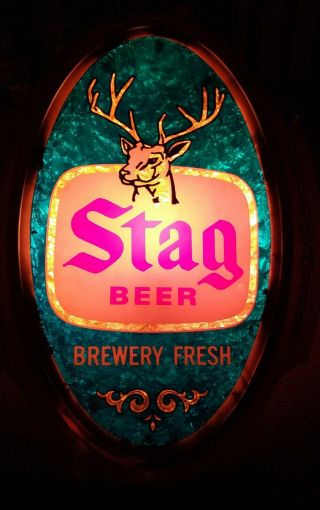 Vintage Stag Beer Lighted Sign