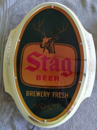 VINTAGE STAG BEER LIGHTED SIGN 4