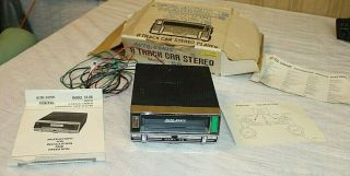 Vintage Auto Sonic Mark 88 Underdash 8track Player W Instructions & Box
