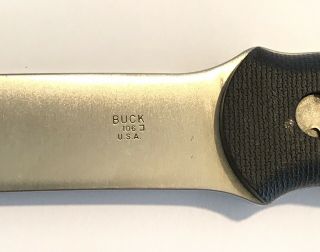 Rare Vintage Buck 106 Axe Hatchet With Sheath 4