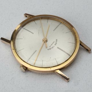 Favre Leuba Ultra Thin Vintage Watch Runs Stops Parts Repairs Audemars 2