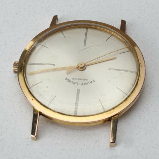 Favre Leuba Ultra Thin Vintage Watch Runs Stops Parts Repairs Audemars 3