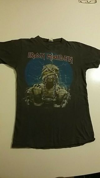 Iron Maiden Vintage World Slavery Tour T - Shirt 1984/5