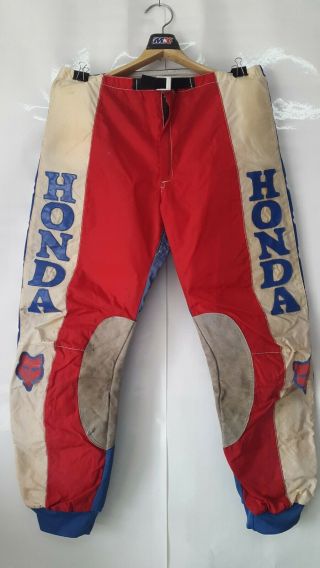 Vintage Motocross Moto - X Fox Honda Pants Size 36