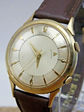 Vintage LeCoultre 17 jewel Cal K814 10K GF Memovox Alarm wrist watch 5