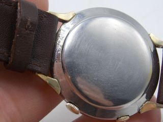 Vintage LeCoultre 17 jewel Cal K814 10K GF Memovox Alarm wrist watch 7