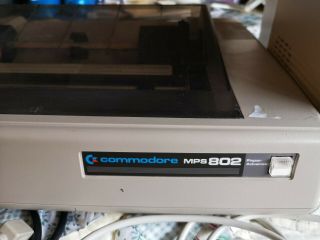 Vintage Commodore 128 Computer 1541 disk drive mps802 printer 1084 Monitor Disks 9