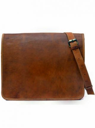 Men ' s Vintage Leather Satchel Messenger Handbags Laptop Briefcase Bag 2