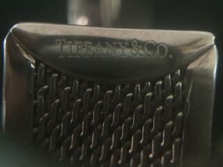 Vintage Tiffany & Co 925 Sterling Silver Mesh Cuff Bangle Bracelet 237 4