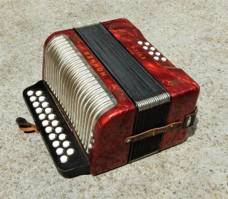 Vintage Hohner Erica Diatonic Accordion in C/F Made in Germany 3