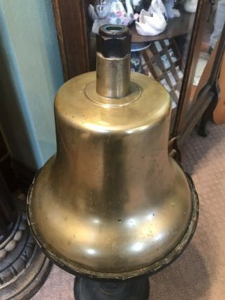 Large Vintage Vilco Co.  Chicago Brass Bell 2