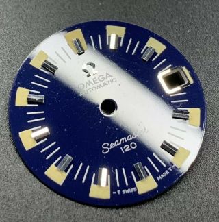 Vintage Nos Omega Seamaster Deep Blue Dial